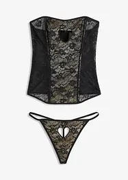 Bustier en string (2-dlg. set), bonprix