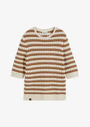 Gebreid shirt, halflange mouw, bonprix