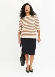 Gebreid shirt, halflange mouw, bonprix