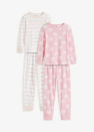 Meisjes pyjama van biologisch katoen (4-dlg. set), bonprix