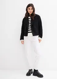 Oversized blouse van katoen met 3/4 mouwen, bonprix