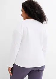 Longsleeve van puur, zwaar biologisch katoen, bonprix
