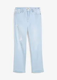 Straight jeans, mid waist, cropped, bonprix