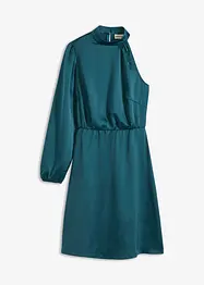 One-shoulder jurk van glanzend satijn, bonprix
