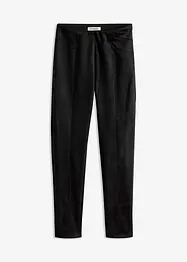 Imitatieleren broek met comfortabele band, bonprix