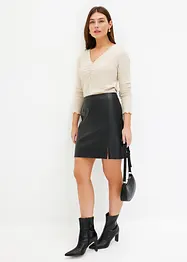 Imitatieleren rok, bonprix