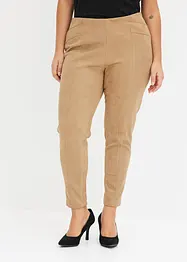 Imitatieleren broek met comfortabele band, bonprix
