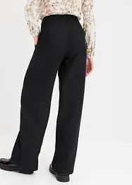 Bandplooibroek in linnenlook met gekruiste band, bonprix