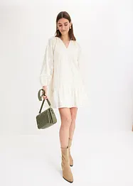 Jurk met bloemen-applicatie, bonprix
