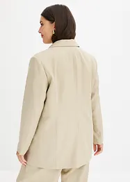 Blazer in linnen-look met gestreepte voering, bonprix