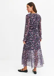 Mesh jurk met bloemenprint, bonprix
