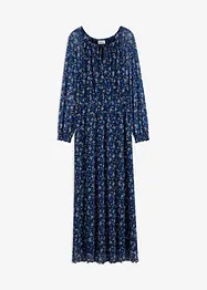 Gebloemde maxi jurk van mesh, bonprix