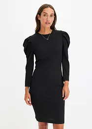 Geribde jurk van jersey, bonprix