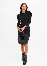 Geribde jurk van jersey, bonprix