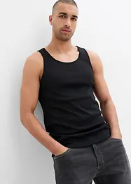 Geribde tanktop (set van 3), bonprix
