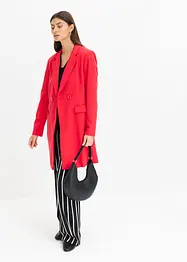 Lange blazer met V-hals, lange mouw, bonprix