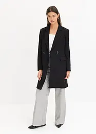 Lange blazer met V-hals, lange mouw, bonprix