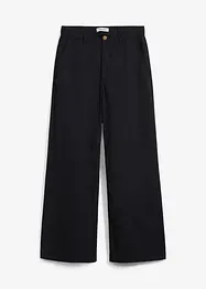 Wijde broek van puur katoen, high waist, bonprix