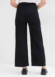 Wijde broek van puur katoen, high waist, bonprix