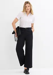 Wijde broek van puur katoen, high waist, bonprix