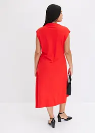 Midi jurk met asymmetrische zoom, bonprix