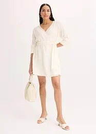 Mini jurk met riem in wikkellook, bonprix