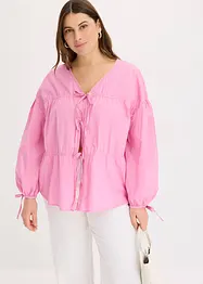 Blouse met strikjes, bonprix