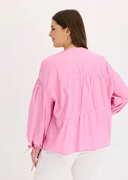Blouse met strikjes, bonprix