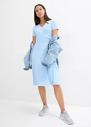 Jersey jurk met wikkeldetail, bonprix