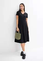 Jersey jurk met wikkeldetail, bonprix