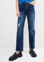 Straight jeans, mid waist, cropped, bonprix