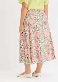 Midi rok van een soepele viscosemix, bonprix