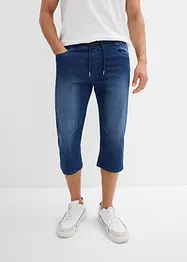 3/4 instap stretch jeans, straight,regular fit ( set van 2), bonprix
