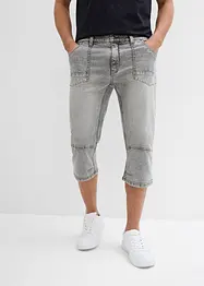 Regular fit 3/4 stretch jeans, straight, bonprix