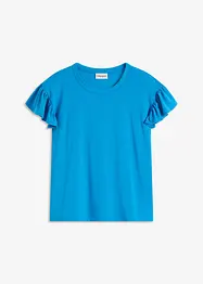 Shirt met volants op de mouwen, bonprix