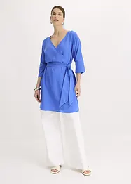 Mini jurk met riem in wikkellook, bonprix