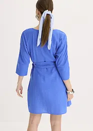 Mini jurk met riem in wikkellook, bonprix