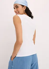 Shirt van een elastische katoenmix met een twist, bonprix