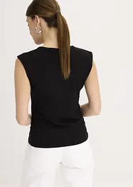 Shirt van een elastische katoenmix met een twist, bonprix