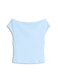Off-shoulder shirt van puur biologisch katoen, bonprix