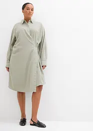 Asymmetrische overhemdblouse van viscosemix, bonprix