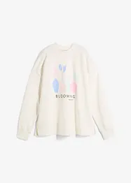 Oversized longsleeve van katoenmix, bonprix