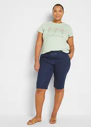 Basic T-shirt met print (set van 2), bonprix