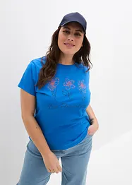 Basic T-shirt met print (set van 2), bonprix
