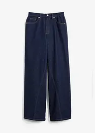 Wide leg jeans, high waist, low stretch, bonprix