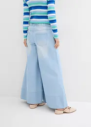 Wide leg jeans, mid waist, comfortabele taillenband, bonprix
