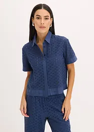 Blouse met broderie, bonprix