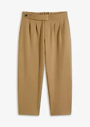 Jersey broek met bandplooien, bonprix