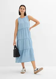 Midi jurk van gladde Lyocell, bonprix