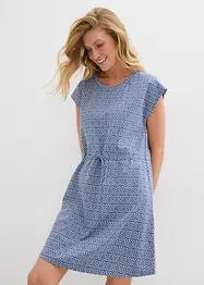 Jersey jurk met koorddetail, bonprix
